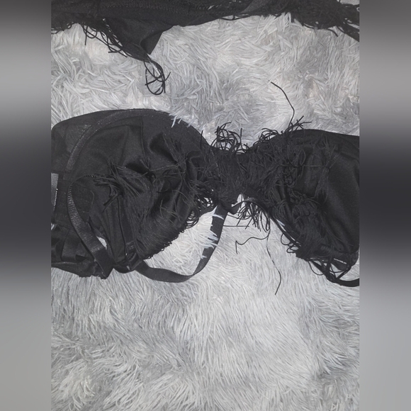 🍂🍁🍁Nwt Torrid 2x bra 1x Panty Fringe Strappy Longline Bra & Panty Set - Picture 8 of 8
